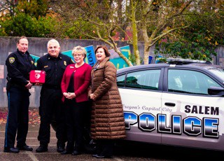 Salem Fire Foundation Acquires AED’s for All Salem Police Cars