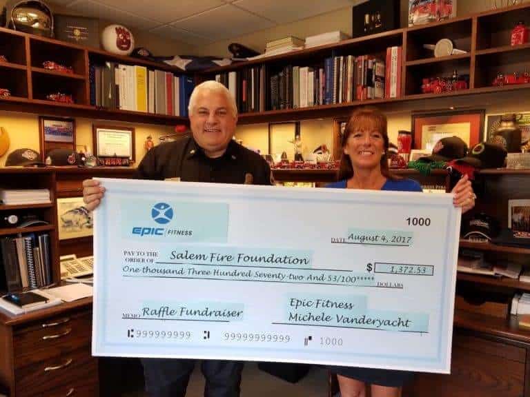 Epic Fitness Raises Funds for Salem Fire Foundation