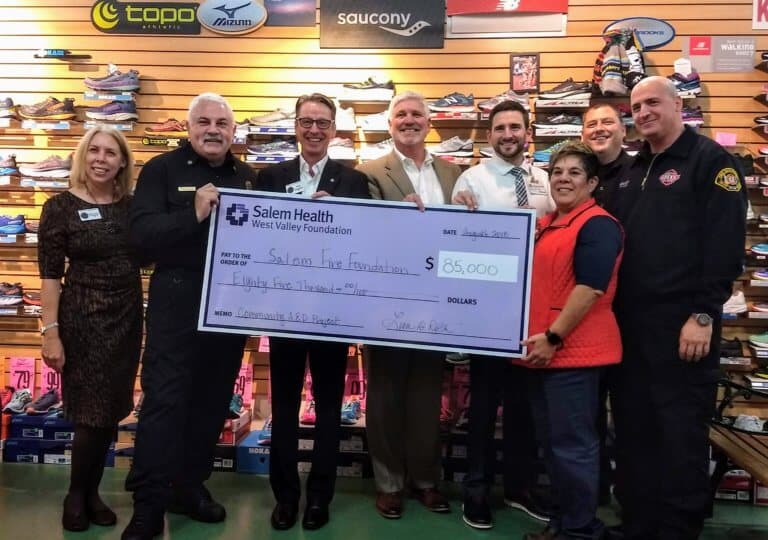 Salem Fire Foundation receives $85,000 for AED’s